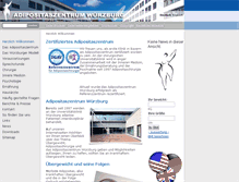 Tablet Screenshot of adipositaszentrum-wuerzburg.de